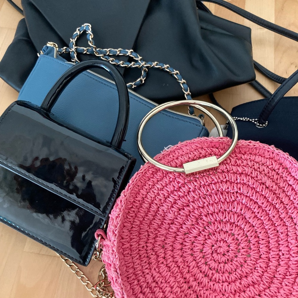 Nine West Pink Woven Mini Bag